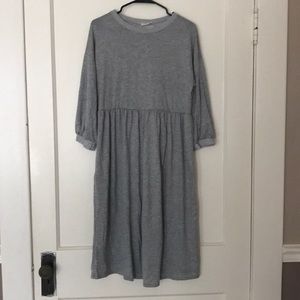 Sweatshirt Dress 3/4 sleeves